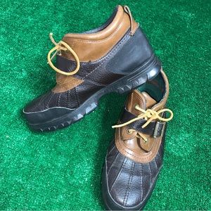 Polo Ralph Lauren Dover III Duck Leather Brown Boots Shoes Men's Size 11 D
